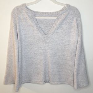 Gray Vneck Sweater